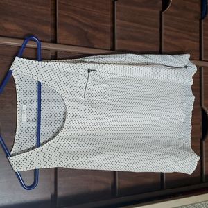 Cream Polka Dit Tank Blouse